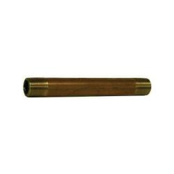 42005 - 3 in Red Brass Nipple, 1/8 in MPT x 1/8 in MPT, ANSI B1.20.1