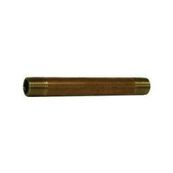 42007 - 4 in Brass Nipple, 1/8 in MPT x 1/8 in MPT, SCH 80/XH