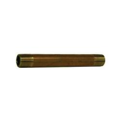 42008 - Red Brass 4-1/2 in Nipple, 1/8 in MPT x 1/8 in MPT Connection