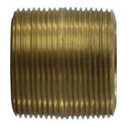 42142 - 1-1/2 in MPT x 1-1/2 in MPT Red Brass Nipple Fitting, 2-1/2 in Length