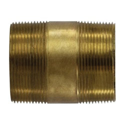 42170 - Brass Reducing Nipple, 2 in x 2 in Connections, 8 in Length
