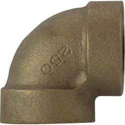 43107 - 1-1/2 in FPT x 1-1/2 in FPT Bronze 90 Degree Elbow Fitting, 250 psi