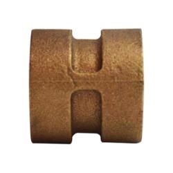 43413 - 1/2 in FPT x 1/2 in FPT Bronze Coupling, Schedule XH, 250 psi Rating