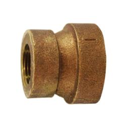 43449 - 1-1/2 in x 1 in Bronze Reducing Coupling with FPT Connections