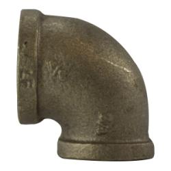 44137LF - 1-1/2 in x 1 in Lead-Free Bronze 90° Reducing Elbow Fitting