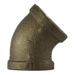 44182LFUSA - 45-Degree Elbow Fitting, 3/8-in Female NPT x 3/8-in Female NPT, Lead-Free Bronze