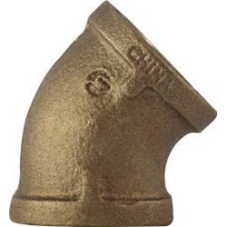 44189 - 45-Degree Bronze Street Elbow Fitting - 2-1/2 in FPT x 2-1/2 in FPT
