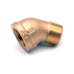 44202LFUSA - Lead-Free Bronze 45° Street Elbow - 3/8-in Male NPT x 3/8-in Female NPT