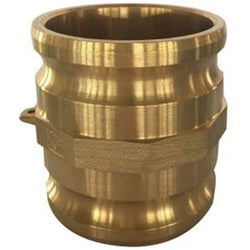 44216 - 4 in MPT x 4 in MPT Brass Spool Coupler for Pipe Connection