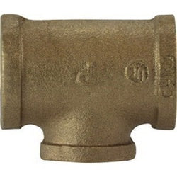 44303 - Lead-Free Bronze Branch Reducing Tee - 1-1/4 in FPT x 1-1/4 in FPT x 3/4 in FPT