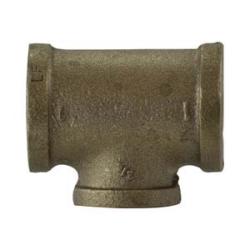 44297LF - Lead-Free Bronze Reducing Tee 1 in x 3/4 in x 1 in FPT Connections