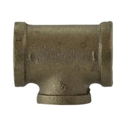 44330LF - Lead-Free Bronze Reducing Tee - 2 in FIP x 2 in FIP x 1 in FIP