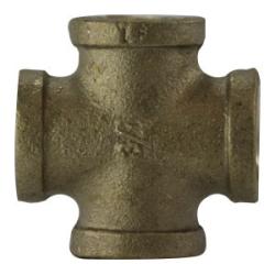 44390LF - Lead-Free Brass Cross Fitting with Four 1/8 in FPT Connections