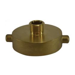 444000 - Brass Fire Hose Hydrant Adapter - 2-1/2 in NST x 3/4 in GHT