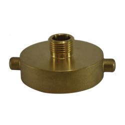 444011 - 1-1/2 in NST to 3/4 in GHT Brass Fire Hose Hydrant Adapter