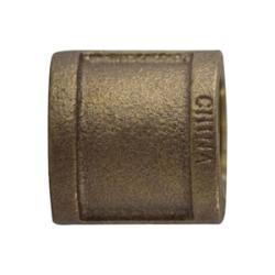 44415 - 1 in FPT x 1 in FPT Bronze Coupling, 125 lb Pressure Rating