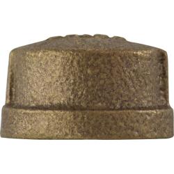 44470 - 1/8 in FPT Bronze Cap for Air, Water, Oil, Gas, and Steam