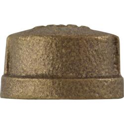 44472 - 3/8 in FPT Bronze Cap for Water, Oil, Gas, Steam Service