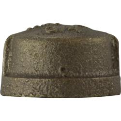 44474LF - 3/4 in FPT Lead-Free Bronze Cap, 0.87 in Length, 125 lb Pressure Class