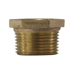 44522 - 1-1/2 in x 3/4 in Bronze Reducer Hex Bushing for MPT & FPT Connections