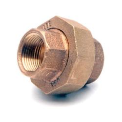 44604LFUSA - 3/4-in Female NPT Lead-Free Bronze Union Fitting, 1.89 in Length, Pressure Class 125
