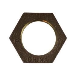 44703LF - 1/2 in FPT Hex Locknut, Lead-Free Bronze, 0.97 in Hex Size