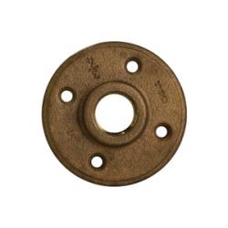 44781 - Bronze Floor Flange - 3/4 in FPT, 125 lb Pressure Rating
