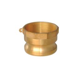 CGA-400-B1 - 4 in Type A Brass Cam and Groove Adapter x 4 in FNPT Connection