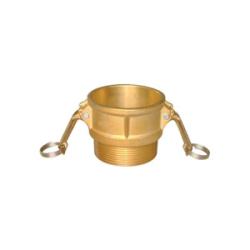 44924 - 1-1/2 in Type B Brass Cam and Groove Coupler with 1-1/2 in MIP End