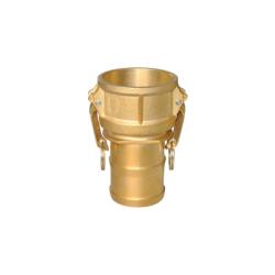 44933 - 1-1/4 in Type C Brass Cam and Groove Coupler with Hose Barbed Connection