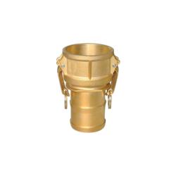44934 - 1-1/2 in Type C Cam and Groove Coupler with 1-1/2 in Hose Barbed Fitting, Brass Construction