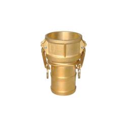 44935 - 2 in Type C Brass Cam and Groove Coupler x 2 in Hose Barbed Connection