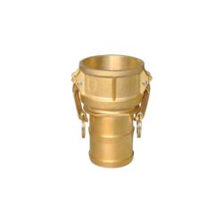 44937 - Brass Cam and Groove Coupler 3 in Type C x 3 in Hose Barbed Connector