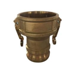 449481 - 4 in Female to 3 in Male Brass Cam and Groove Coupler