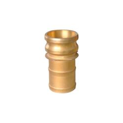 44957 - 3 in Type E Brass Cam and Groove Adapter x 3 in Hose Barbed
