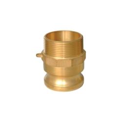 44962 - Brass Cam and Groove Adapter - 1 in Type F x 1 in Male Iron Pipe Connection