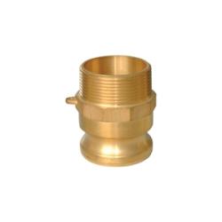 CGF-200-B1 - 2 in Type F x 2 in MNPT Brass Cam and Groove Adapter