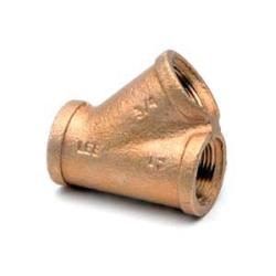 44966LFUSA - 45-Degree Lead-Free Bronze Wye Fitting - 1-1/4-in Female NPT x 1-1/4-in Female NPT x 1-1/4-in Female NPT