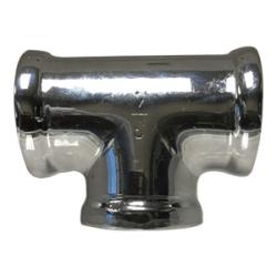 45250 - 1/8 in FPT Chrome Coated Bronze Tee Fitting for Plumbing Systems