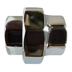 45600 - 1/8 in FPT x 1/8 in FPT Bronze Union Fitting with Chrome-Plated Finish