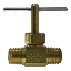 46050 - Brass Needle Valve, 1/8 x 1/8 in MIP, 150 psi, 1.25 in Length