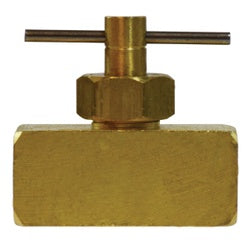 46056 - 1/4 x 1/4 in Brass Needle Valve with FIP Connection, Max Pressure 150 psi