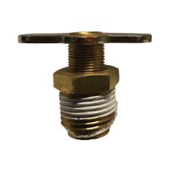 46083 - 1/2 in MIP Brass Drain Cock with External Seat, 150 psi, 1.48 in Height