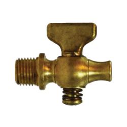 46301 - 1/4 in Brass Air Cock with MIP x Straight Nose Connections, Tee Handle, 1.61 in Length