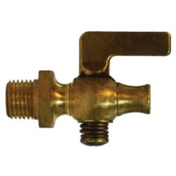 46315 - 1/8 in Brass Air Cock with MIP Connection, 2.11 in Length, 1.71 in Height
