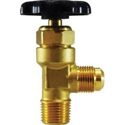 46475 - 1/2 x 1/2 in MIP Truck Valve, Forged Brass Body, Steel Handle, 250 psi