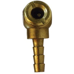 46607 - 1/4 in Hose Barbed Live Air Ball Foot Chuck - Durable Brass, 120 psi Max Pressure