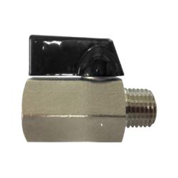 46931SS - 1/4-in Miniature Ball Valve, 316 Stainless Steel, MPT x FPT Connections, 1.693 in Length, 400 psi Rating