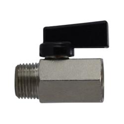 46933 - 1/2-in MPT x FPT Mini Ball Valve, Chrome-Plated Brass, 450 psi Rated