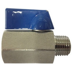 46933SS - 1/2-in MPT/FPT Mini Ball Valve, 316 Stainless Steel, 400 psi, -14 to 300 °F